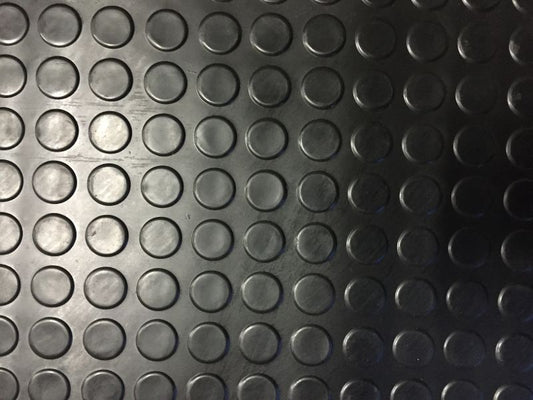 Non Slip – Black Coin Rubber Flooring