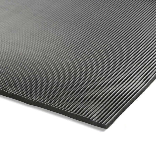 Ribbed Rubber Flooring Sample